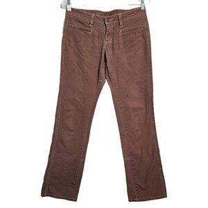 Prana women's breathe brown canvas chino pants trouser size XS